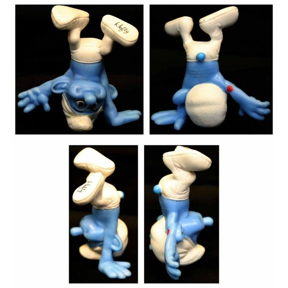 4 McDonald's Smurfs 2015 Happy Meal Figurine Toys Baker Klefty Clumsy Peyo PVC - Picture 6 of 9